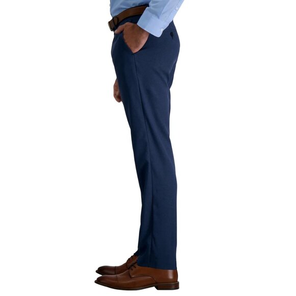 Haggar Men’s Non-Iron Straight Fit Performance Dress Pants Navy, Size 30x30 - Picture 12 of 15